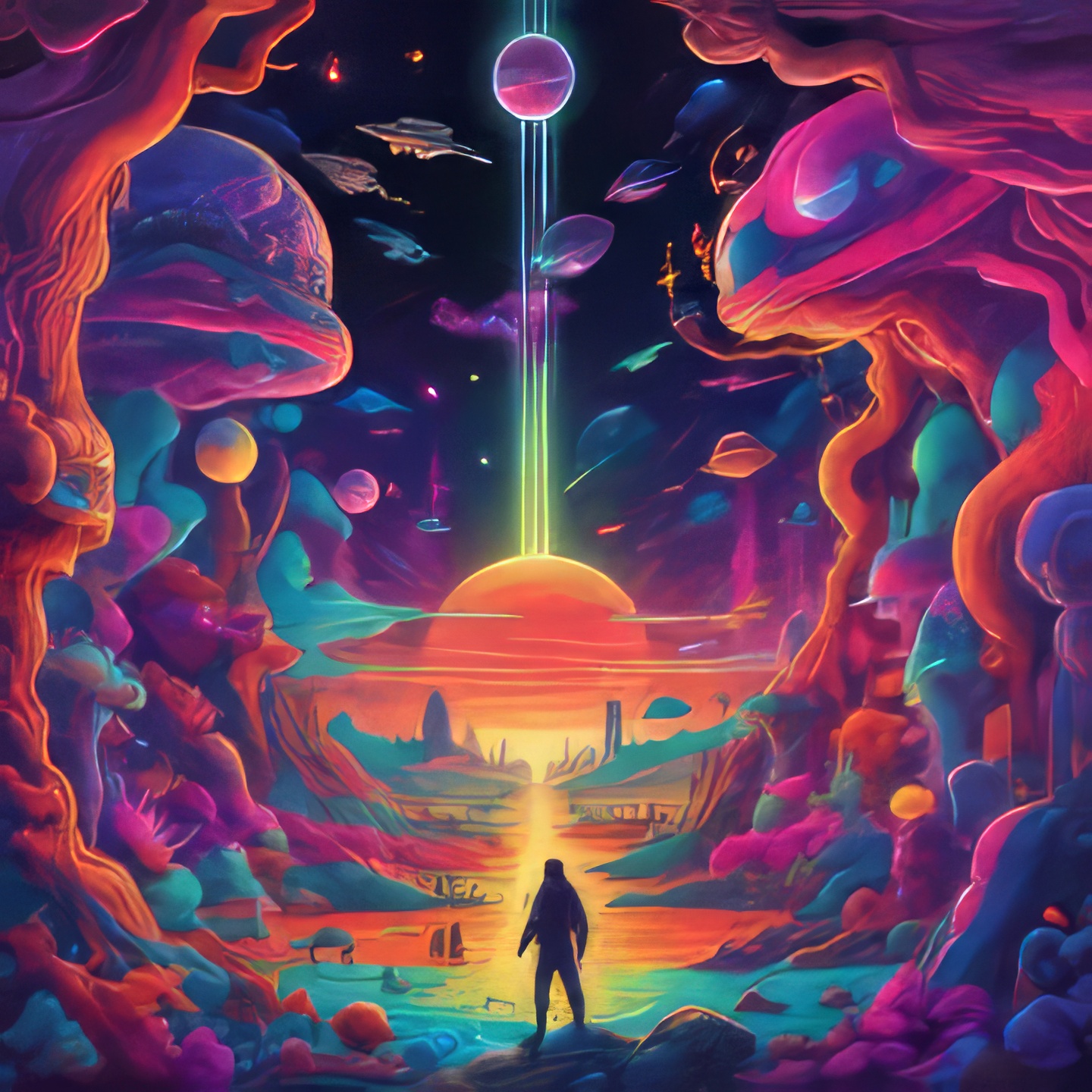 Alien Dance Party by Girard