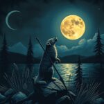Barking at the Moon by Girard