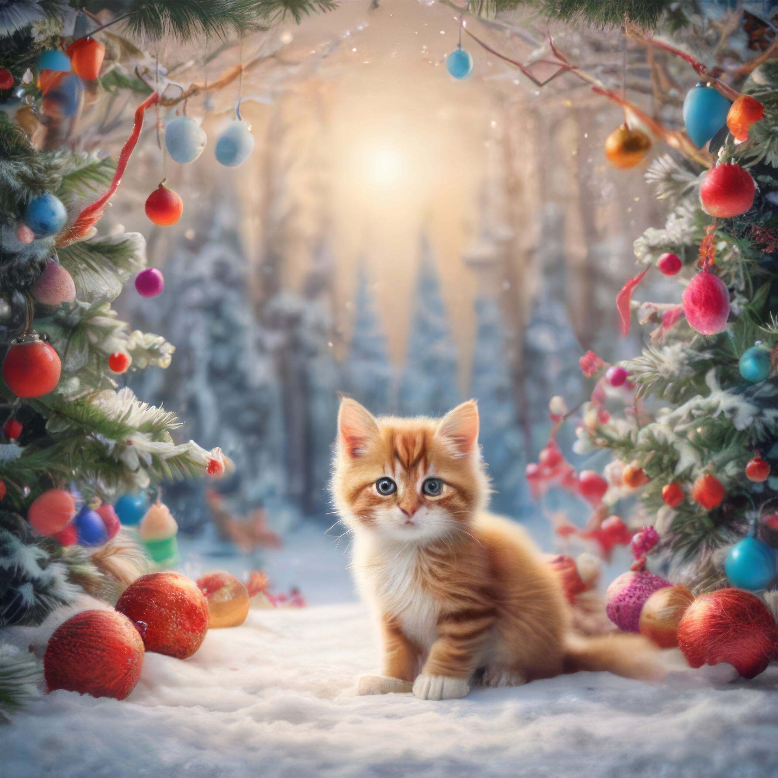 Kitten’s First Christmas by Girard