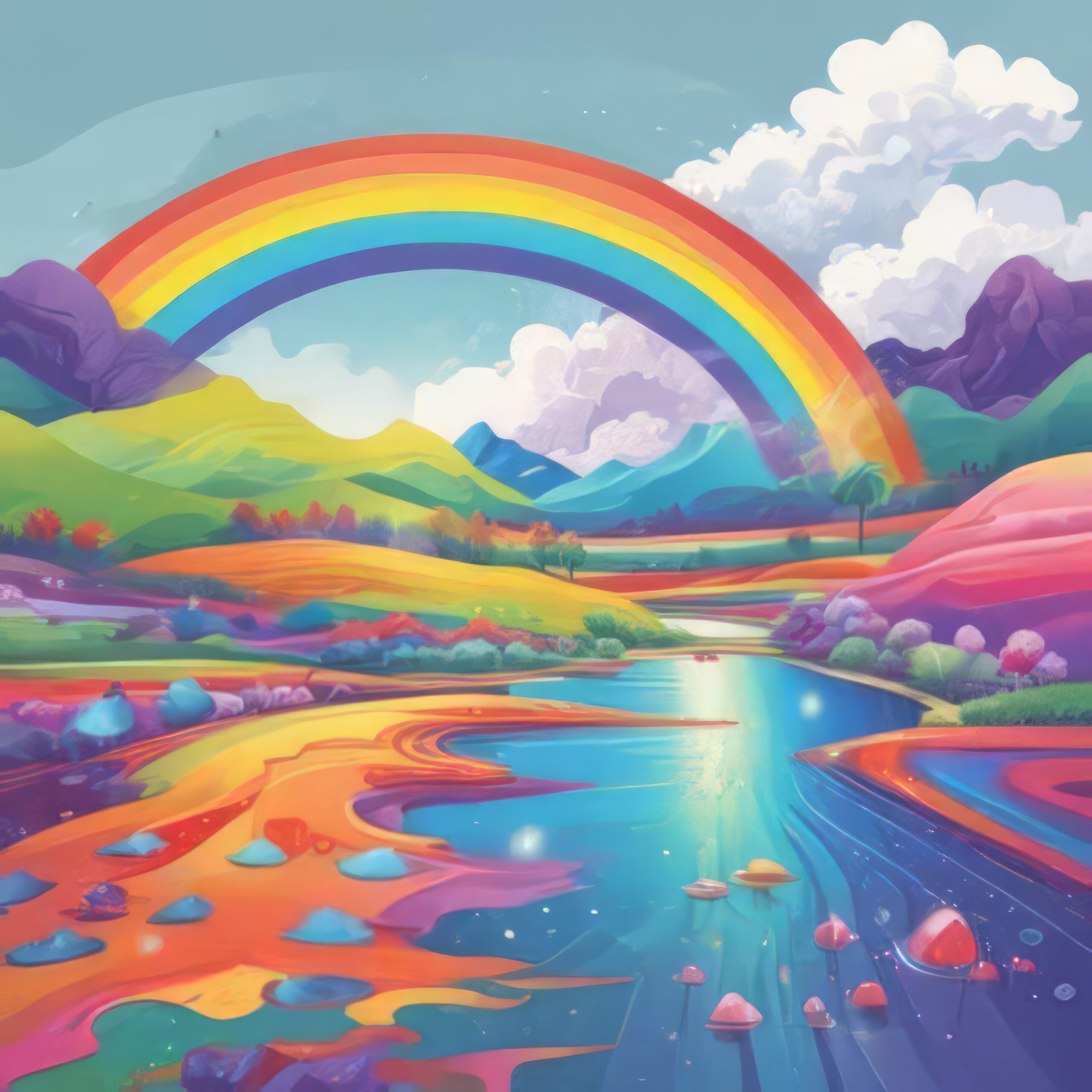 Love and Rainbows by Girard