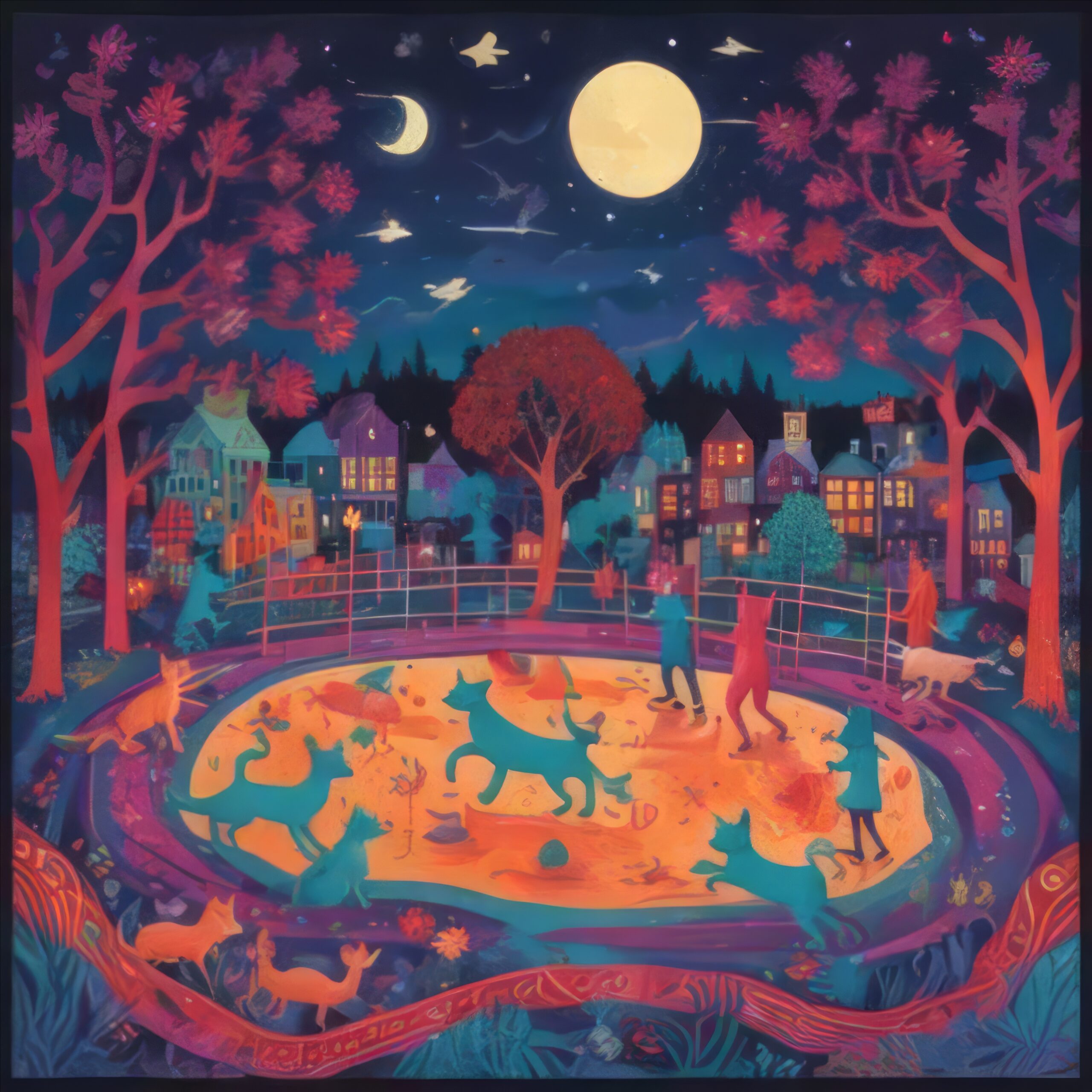 Midnight Meows by Girard