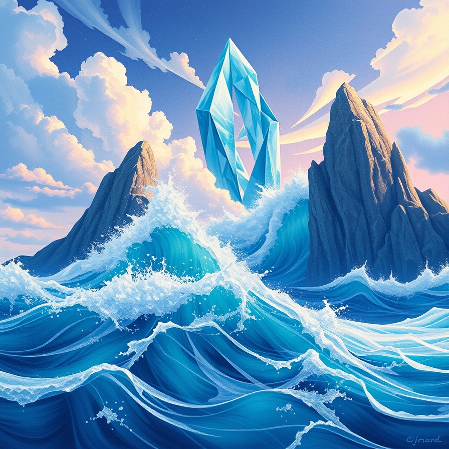 Crystal Waves by Girard