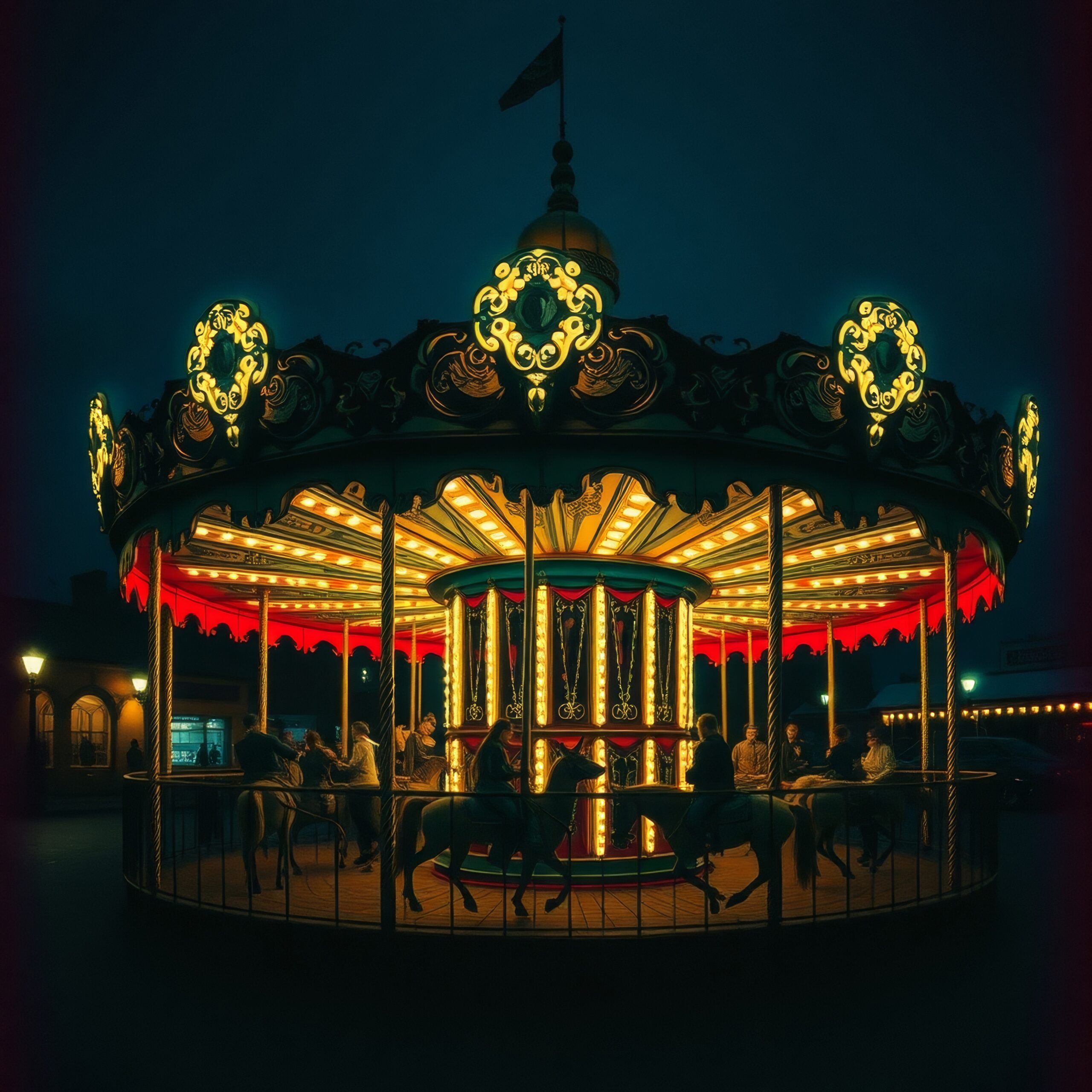 Midnight Carousel by Under Morrigans Spell