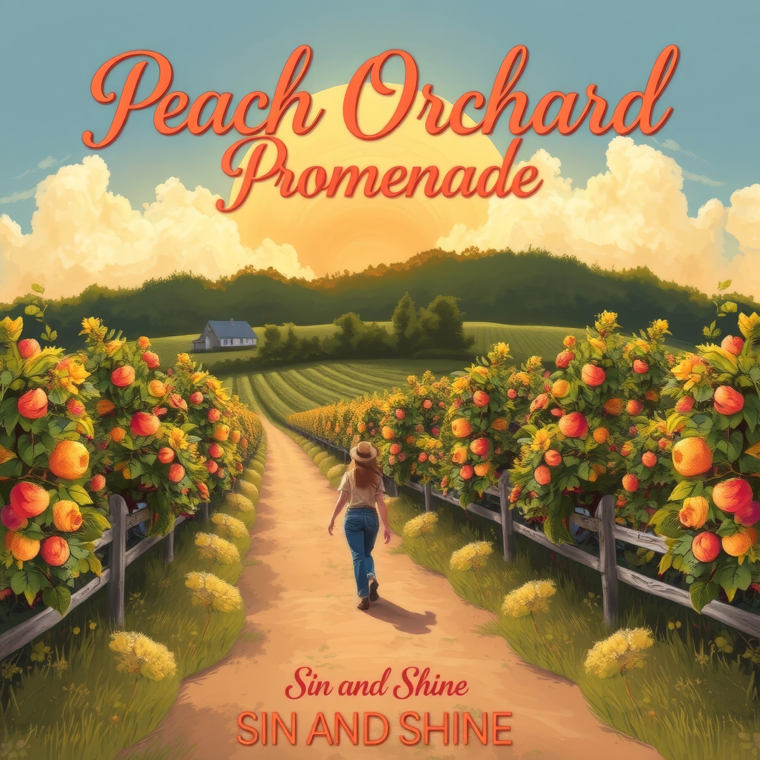 Peach Orchard Promenade by Sin and Shine