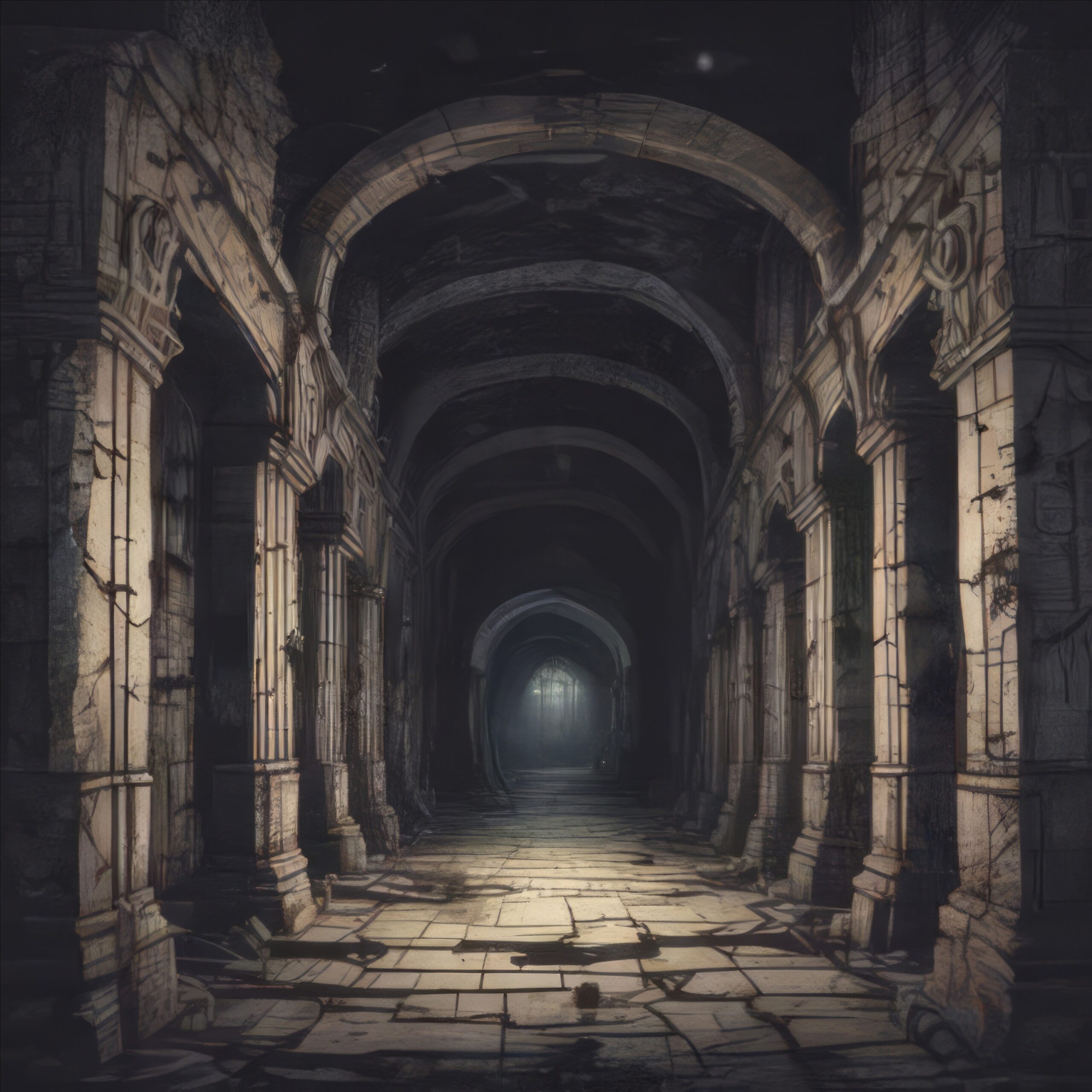 Echoes in the Catacombs by Girard