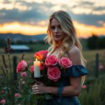 Candlelight and Roses by Country Wildflower